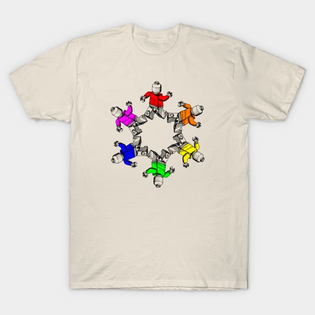 Lego Mandala T-Shirt by Joodls